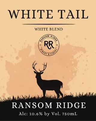 RANSOM RIDGE – WHITE TAIL FRONT White tail label