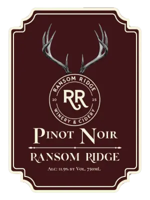 Pinot Noir label front Pinot Noir label